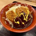 Katsu Sato - ハーフ味噌かつ丼 辛子