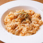 Rich! Sea urchin tomato cream risotto