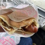 クレープハウス ピーナッツ - 焼きチーズカレーフランク！