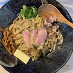 柳麺 呉田 - バターを完全に溶かして食べます