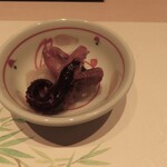 鮨 神戸まつもと - 焼きナスとタコのうま煮