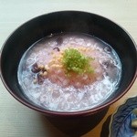 Gion Iwamoto - 赤飯うづみ豆腐の雑炊