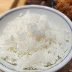 とんかつ とみた - 艶々の粒立ったご飯