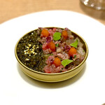Restaurant Honjin - ランド高原牛のタルタルにキャビア