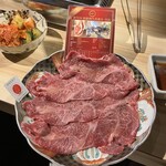 焼肉ホルモン髙木 - この日のオススメ、松阪牛のミスジ