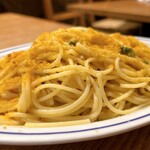 Torattoria Morita - ボッタルガ（イタリアのからすみ）のスパゲティ・大盛（セットに＋800円）