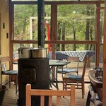 きままな台所 - ストーブなどで雰囲気たっぷり