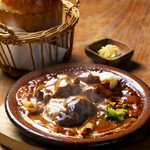 [Thick] Cow tongue stew set...1 piece of freshly baked homemade brioche bread or rice included