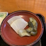 炭火焼うなぎ 東山物産 - 漬物♪