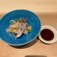 割烹ダイニング波里 - お造里 太刀魚１９６４円。旨味のしっかりした太刀魚を直前で炙り香ばしさをプラスしています。