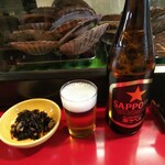 鱒の介 - サッポロ瓶ビールとおとおし