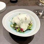 CIRPAS - 5. みなくちファーム 雪下野菜 鶏のジュのヴィネグレット　オコゼ
