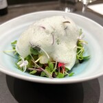 CIRPAS - 5. みなくちファーム 雪下野菜 鶏のジュのヴィネグレット　オコゼ