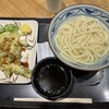 Marugame Seimen - 釜揚げうどん(大)+菜花の天ぷら 計380円 R6.3.1