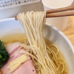 中華そば ひしお - 麺は硬めながらしなやか(^^)d