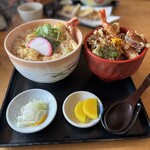 Teuchi Soba Ichimura - えび天とじ蕎麦&小天丼