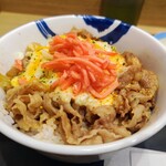 松屋 - チーズ牛めし(大盛)つゆだく750円 ポテトサラダは無料