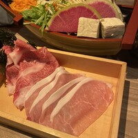 黄金出汁しゃぶと江戸前寿司 肉のあさつ 梅田お初天神店 - 
