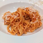 La Stalla - 手打ち手伸ばし手切りのタヤリン。パスタとソースの強度は１対１が理想なのですが、このタヤリンはその状況を作りやすいんですよね。だから好き。