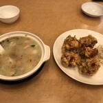 台湾料理 錦城 - 料理写真:海鮮お粥￥780 唐揚げ単品¥680