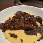 佐賀牛 Sagaya - 佐賀牛サーロインとトリュフと黄身出汁メレンゲソース！は必ず食べたい！