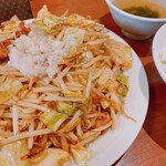 肉野菜炒め ベジ郎 - 激辛定食（1,000円）