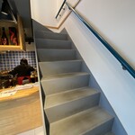 クック・ハウス - 1階から2階へ上がる階段