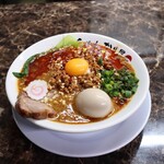 自家製麺 ら～めん かり屋 - 担々麺シリーズの第3弾「濃厚味噌担々麺」 味玉トッピング