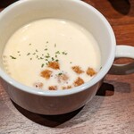 Resutoran Furaiya - セットのスープ、ご飯セット420円