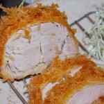 とんかつ一力 - 断面 アップ