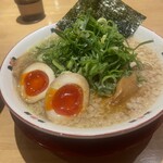 珍遊 - ラーメン(ねぎ､背脂多め)