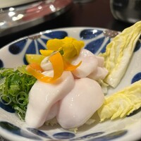 泳ぎとらふぐ活蟹料理 あじ平 曽根崎 - 白子の刺身