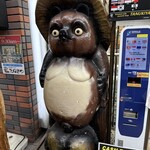 そば喜香庵 - 今日の狸小路商店街の狸さん