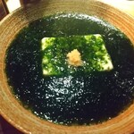 新橋魚金 - 青海苔豆腐