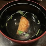 かんだ光壽 - お通しに出るお吸い物