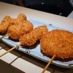 Kushikatsu Goen - 玉ねぎ、豚ヘレ肉、じゃが芋ベーコン、海老しそ巻き