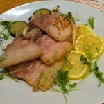 カフェ＆ビア　あるかアるか - 季節野菜と豚バラ肉のグリル
