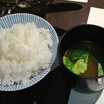 洋食 つばき - ごはんとお味噌汁