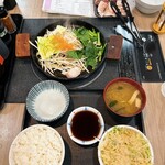 ふくふく食堂 - Mixグリルステーキ定食（1080円）