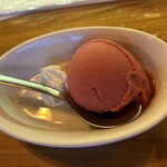 Itarian Ando Wain Shokudou Bibi - カシスアイス地味に美味しかった。さっぱりなのに濃厚