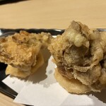 Inasena Wagao - 旬菜天ぷら2種
      蓮根と舞茸の天ぷら