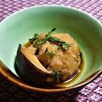百姓屋敷 じろえむ - サトイモとシイタケと春菊の煮物
