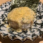 創作鉄板 粉者 - 帆立とカラスミの磯辺巻き