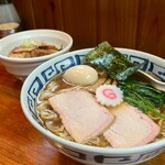 手打ち中華そば 竹の助 - 味玉中華そば・麺大盛