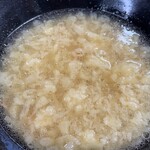 白川うどん - うどんと具材を食べ尽くした後のお出汁と天ぷらの衣