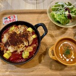 Eat more SOUP&BREAD - メキシカンドリア＋バターチキンカレー