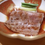 Edo Yakiniku - 万葉牛サーロイン　行者ニンニク