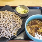 そば処 二城 - 鴨汁そば大盛り（1,040円＋大盛200円）。