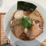 上方レインボー - イリコそば醤油・味玉アローカナ