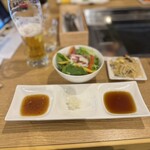 焼肉 北海炎 - 料理写真:デラックスコース前菜